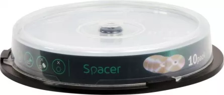 DVD-R SPACER  4.7GB, 120min, viteza 16x,  10 buc, spindle, "DVDR10" 45501039 / 18842 001 001 / 166557, [],catemstore.ro