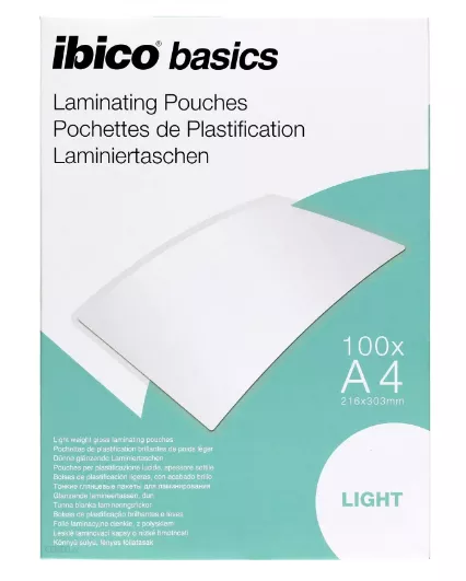 Folie IBICO Light pentru laminare la cald,  A4,  75 mic., 100buc/set, "627308", [],catemstore.ro