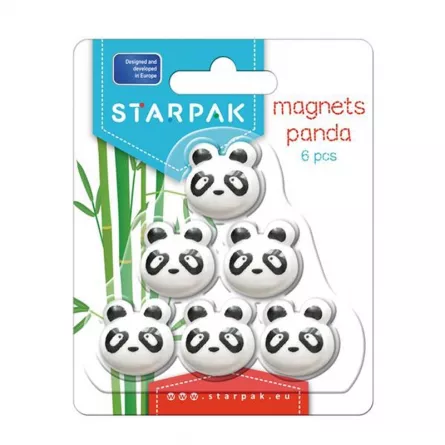 Magneti Panda, 6 buc/set - STARPAK, [],catemstore.ro