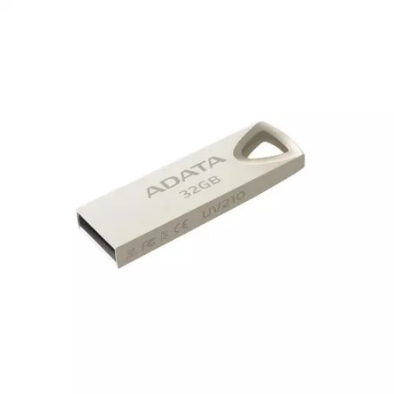 MEMORIE USB 2.0 ADATA 32 GB, clasica, carcasa aliaj zinc, argintiu, "AUV210-32G-RGD" (include TV 0.03 lei), [],catemstore.ro