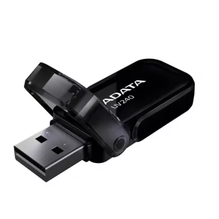 MEMORIE USB 2.0 ADATA 32 GB, cu capac, carcasa plastic, negru, "AUV240-32G-RBK" (include TV 0.03 lei), [],catemstore.ro