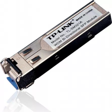 MODUL SFP TP-LINK Single-mode, conector LC, 1000Base-BX WDM Bi-Directional, TX:1550nm/RX:1310nm, pana la 10km "TL-SM321A", [],catemstore.ro