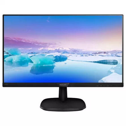 MONITOR PHILIPS 23.8", home, office, IPS, Full HD (1920 x 1080), Wide, 250 cd/mp, 5 ms, VGA, DVI, HDMI, "243V7QDAB/00" (include TV 6.00lei), [],catemstore.ro