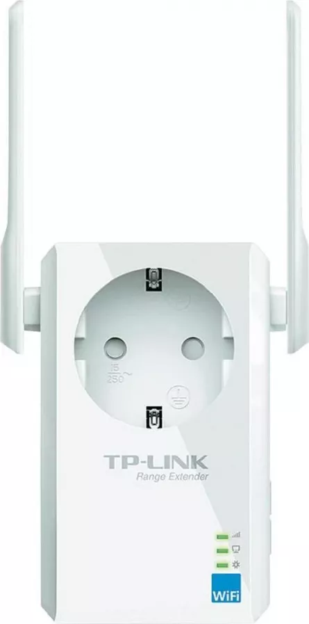 RANGE EXTENDER TP-LINK wireless  300mbps, 1 port 10/100Mbps, 2 antene externe, 2.4GHz, + extra priza "TL-WA860RE" (include TV 1.75lei) 643723, [],catemstore.ro