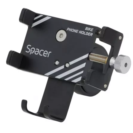 SUPORT Bicicleta SPACER pt. SmartPhone, fixare de ghidon, Metalic, black, cheie de montare,  "SPBH-METAL-BK", [],catemstore.ro