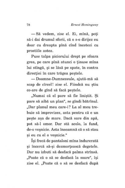 BÄƒtranul Si Marea Ernest Hemingway Editura Polirom