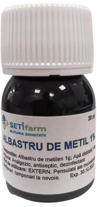 Albastru de Metilen 1%, 30 ml, [],farmacieieftina.ro