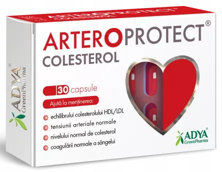 Arteroprotect Colesterol, 30 capsule, [],farmacieieftina.ro