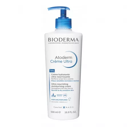 Bioderma Atoderm Crema Ultra, Parfumata 500 ml, [],farmacieieftina.ro
