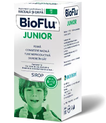 Bioflu Junior sirop 100ml, [],farmacieieftina.ro