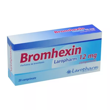 Bromhexin 12 mg, 20 Comprimate, Laropharm, [],farmacieieftina.ro
