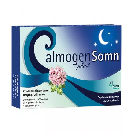 Calmogen Plant Somn, 30 Comprimate, Omega Pharma, [],farmacieieftina.ro