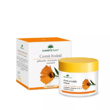 Cosmetic Plant Crema Antirid Galbenele+Pantenol 50 ml, [],farmacieieftina.ro