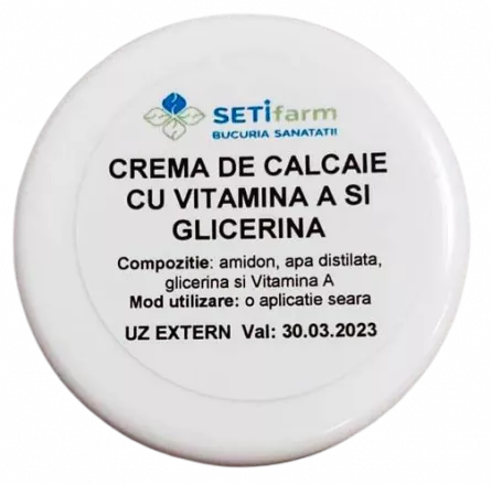 Crema de Calcaie cu Vitamina A si Glicerina 30 g, [],farmacieieftina.ro