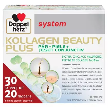 Doppelherz System Kollagen Beauty, 30 fiole, [],farmacieieftina.ro