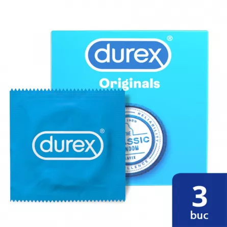 Prezervative Durex Clasic 3 buc, [],farmacieieftina.ro