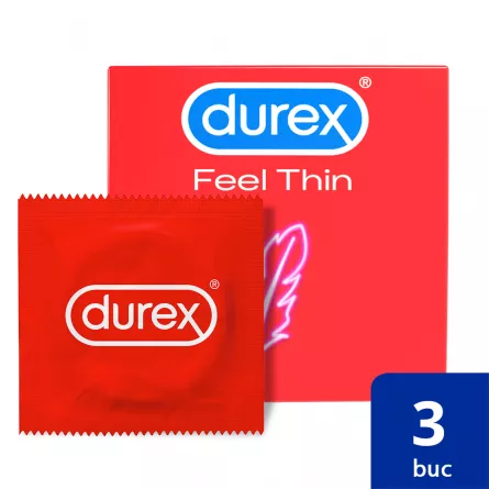 Durex Feel Thin 3 buc, [],farmacieieftina.ro