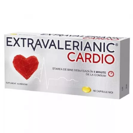 Extravalerianic Cardio, 15 capsule moi, Biofarm, [],farmacieieftina.ro