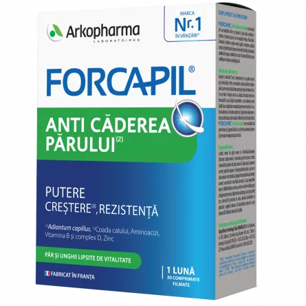 Forcapil Anti Caderea Parului , 30 comprimate Arkopharma, [],farmacieieftina.ro