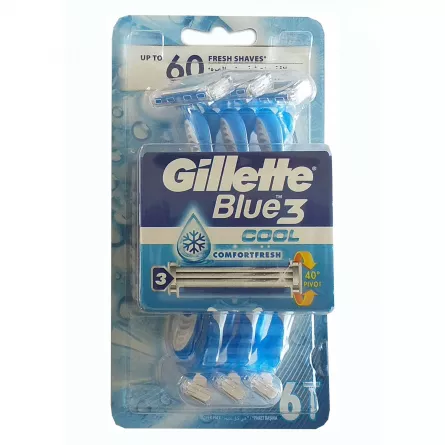 GILLETTE BLUE III PUNGA 6+2GRATIS, [],farmacieieftina.ro