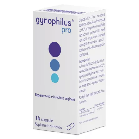 Gynophilus, 14 Capsule Vaginale, [],farmacieieftina.ro