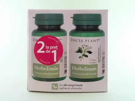 Herbotensin (Reglator Al Tensiunii), 60 Comprimate , Dacia Plant, [],farmacieieftina.ro
