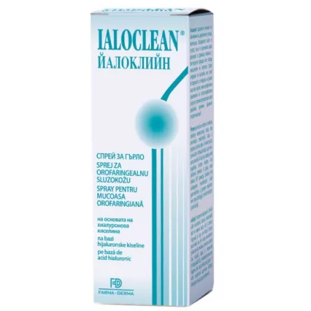 Ialoclean Spray pentru Mucoasa Orofaringiana, 30 ml, Farma-Derma, [],farmacieieftina.ro