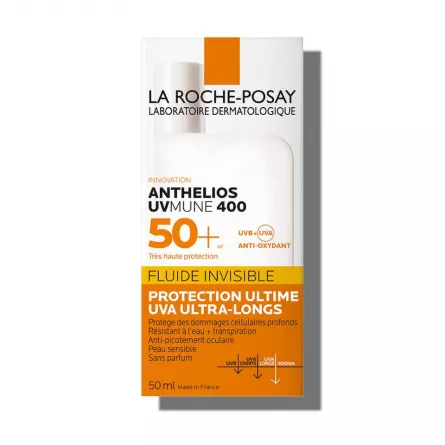 La Roche Posay Anthelios Uv Mune  Fluid Invizibil Spf50+    459201, [],farmacieieftina.ro