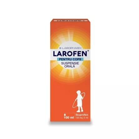 Larofen pentru Copii 100 mg/5ml 100 ml Suspensie Orala, [],farmacieieftina.ro