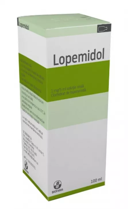 Lopemidol 1mg/5ml Sol Orala 100 ml, Biofarm, [],farmacieieftina.ro