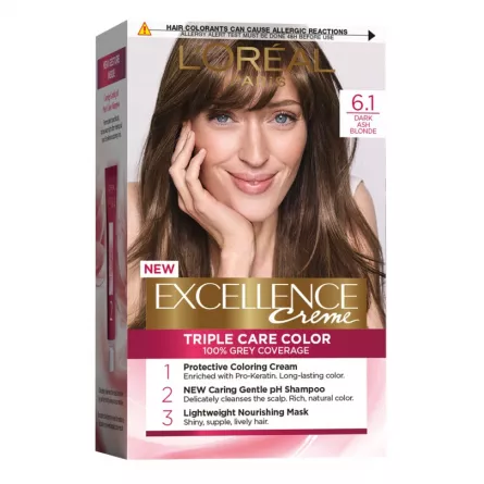 L'Oreal Excellence Vopsea 6.1 Blond Inchis, [],farmacieieftina.ro
