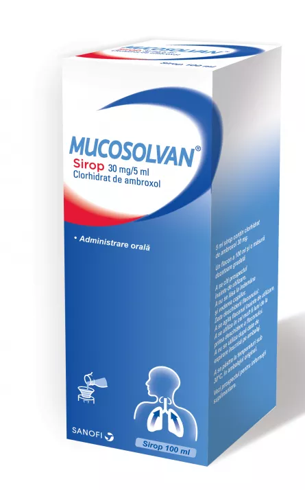 Mucosolvan sirop Adulti 30mg/5ml, 100ml, Sanofi, [],farmacieieftina.ro