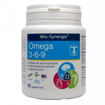 Omega 3-6-9, 90 Capsule, Bio-Synergie, [],farmacieieftina.ro