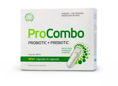 Procombo Probiotic + Prebiotic, 10 Capsule, Vitaslim, [],farmacieieftina.ro