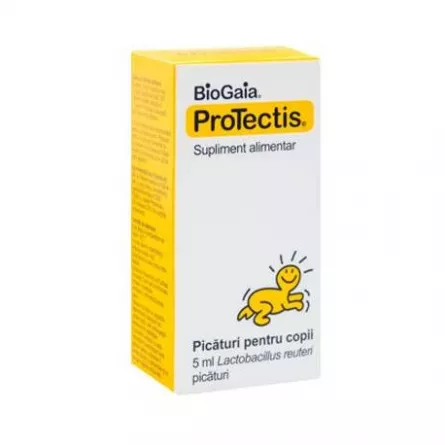 PROTECTIS PICATURI ORALE PROBIOTICE PENTRU COPII X 5 ML, [],farmacieieftina.ro