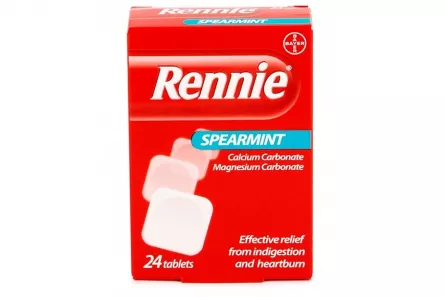 Rennie Spearmint, 24 Comprimate, Bayer, [],farmacieieftina.ro