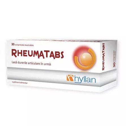 Rheumatabs, 30 Comprimate Masticabile, Hyllan Pharma, [],farmacieieftina.ro
