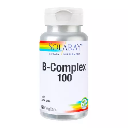 Secom B-complex 100mg, 50cps Solaray, [],farmacieieftina.ro