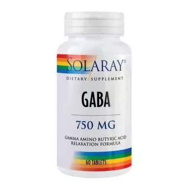 Secom Gaba, 60 tablete, Solaray, [],farmacieieftina.ro