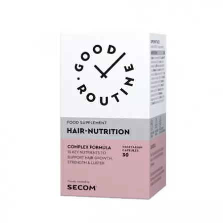Secom Good Routine Hair Nutrition, 30 Capsule Vegane, [],farmacieieftina.ro