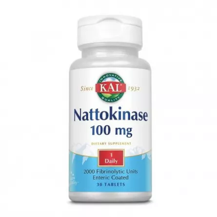 Secom Nattokinase 100 mg,  30 Tablete, [],farmacieieftina.ro
