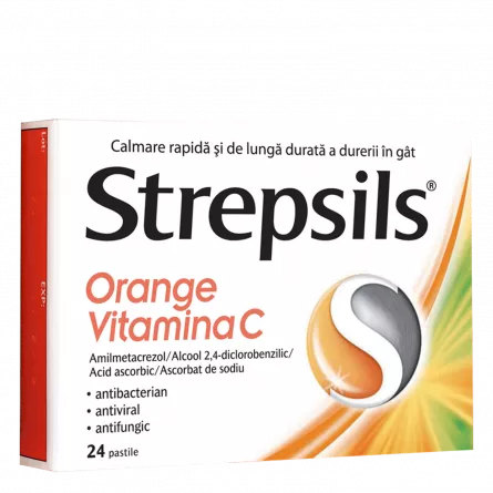 STREPSILS ORANGE+VIT C CT*24CPR    BOOTS, [],farmacieieftina.ro