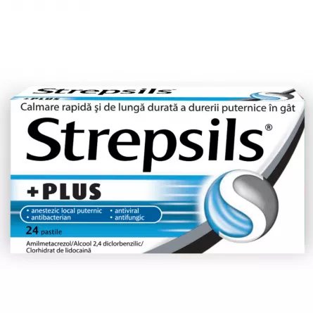 Strepsils Plus, 24 pastile, [],farmacieieftina.ro