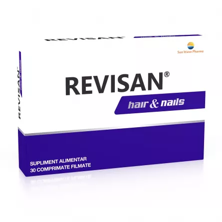 Sun Wave Pharma Revisan hair&nails ,30 capsule, [],farmacieieftina.ro