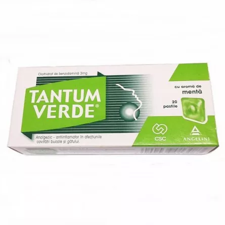 Tantum Verde Menta, 20 comprimate, [],farmacieieftina.ro