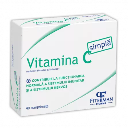 Vitamina C 180mg , 40 comprimate, [],farmacieieftina.ro