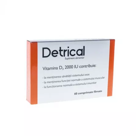 ZDROVIT DETRICAL 2000 UI CTx60CPR, [],farmacieieftina.ro