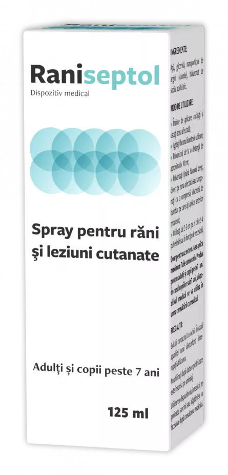 Zdrovit Raniseptol Spray 125 ml, [],farmacieieftina.ro