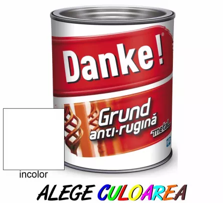 Grund pentru metal Danke, interior / exterior, anti-rugina, incolor, 0.7 L, [],matis.ro