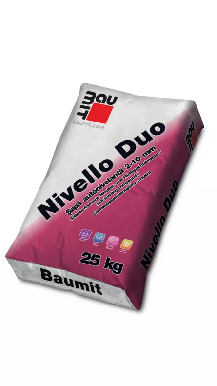 Sapa autonivelanta Nivello Duo(2-10mm) BAUMIT25kg, [],matis.ro